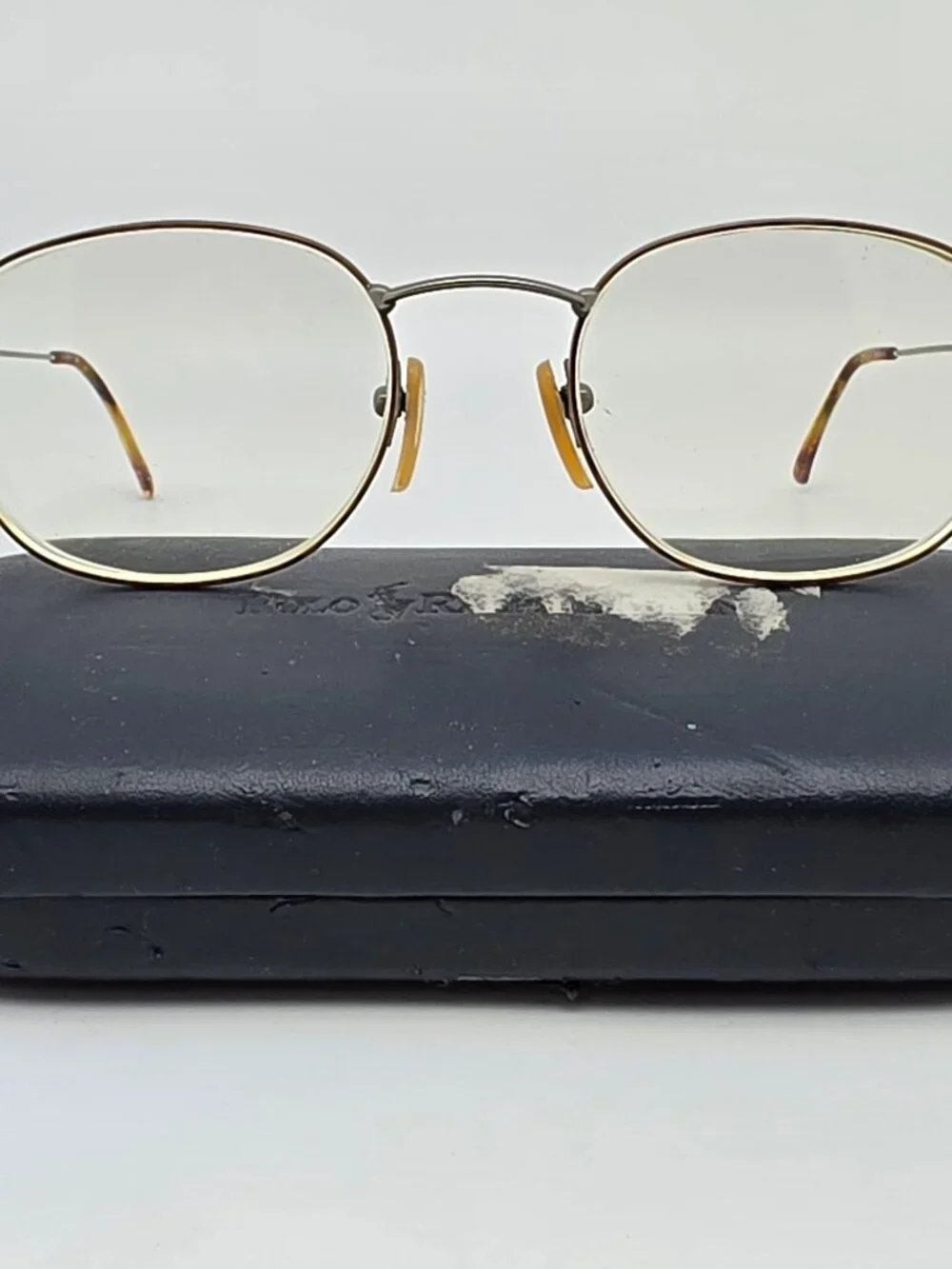 Polo Ralph Lauren Classic 201 WW5 Tortoise Gunmetal Eyeglasses Frame w Case 52mm